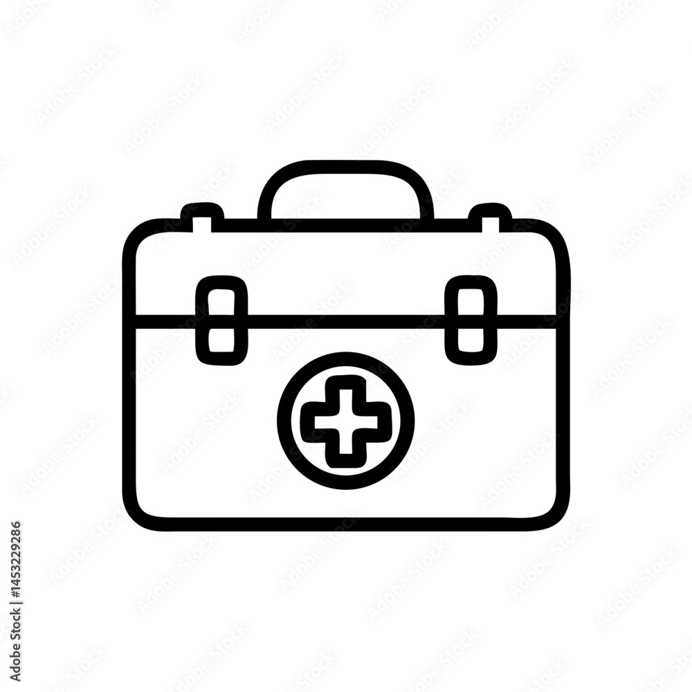 Icon of a doctorchest / first aid kit Icon of a doctorchest / first aid kit