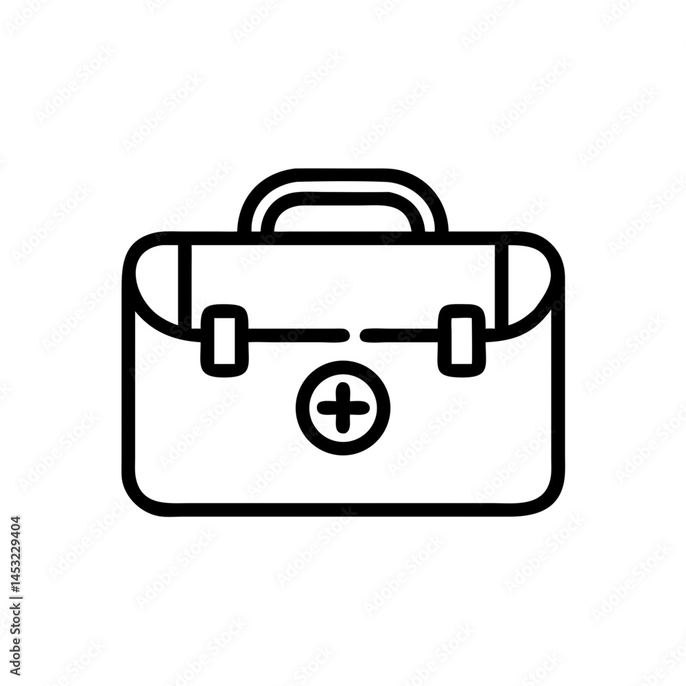 Icon of a doctorchest / first aid kit Icon of a doctorchest / first aid kit