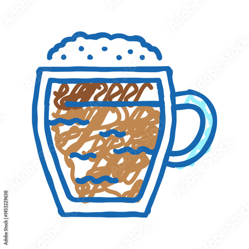 hot chocolate icon doodle illustration