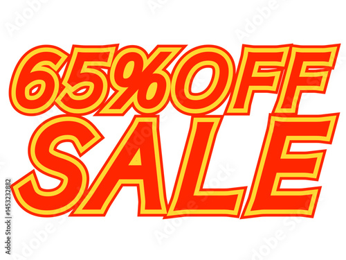 「65%OFFセール」文字