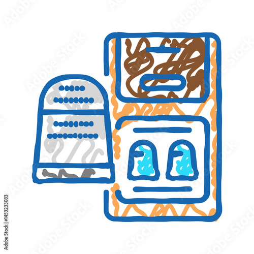 thimble accessory icon doodle illustration