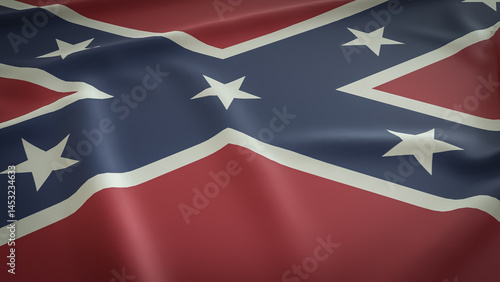 Fotografie The Confederate Memorial Day flag for Holiday concept 3d Rendering