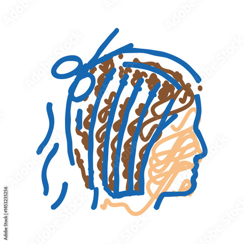 got little haircut removed unnecessary icon doodle illustration