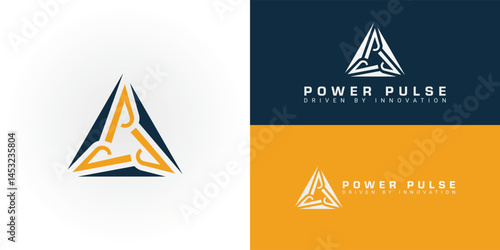The logo features three interconnected P shapes within a triangular frame, symbolizing collaborative power networks for energy enterprises. This design suggests a stable source of energy