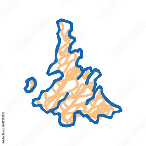 island whitsunday icon doodle illustration