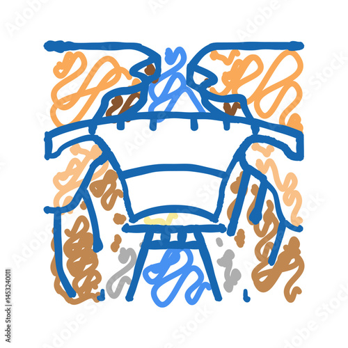 hoover dam icon doodle illustration