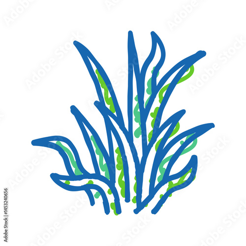 pygmy chain sword icon doodle illustration