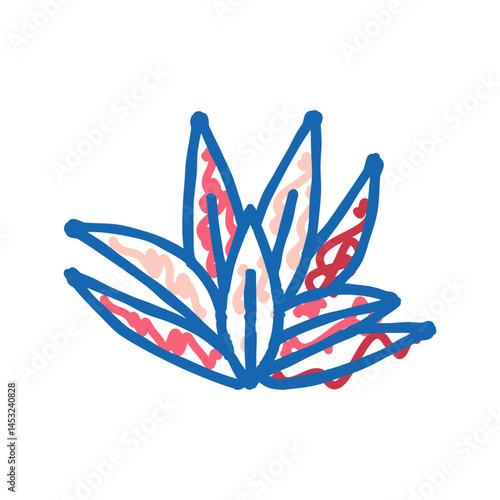 cryptocoryne wendttii icon doodle illustration