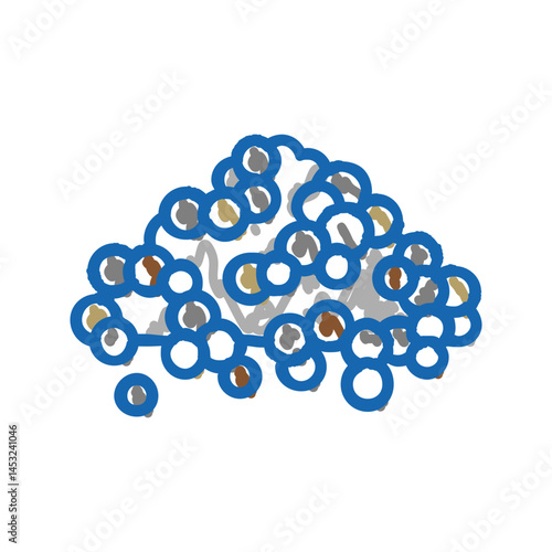 handful of pepper icon doodle illustration