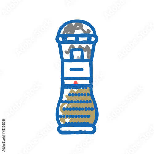 pepper pot icon doodle illustration