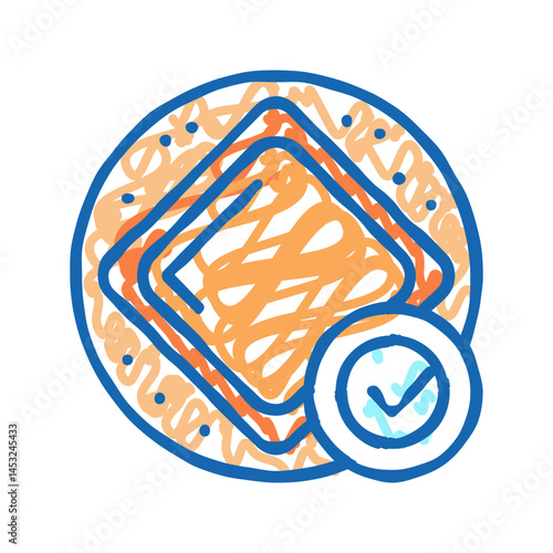 wear polyurethane dressing icon doodle illustration
