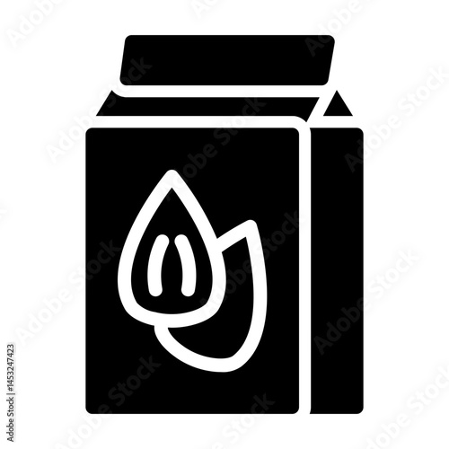 almond milk Solid icon