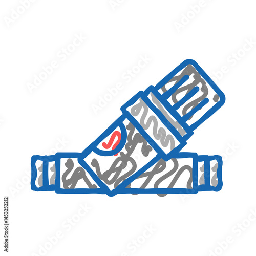 pressure regulator drip water irrigation icon doodle illustration