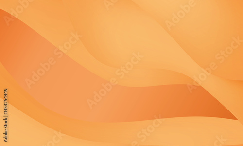Abstract wave lines luxury background design with satin Orange color. Modern Business Background, wallpaper background, orange lines tones for website, spa, skincare, wedding event card