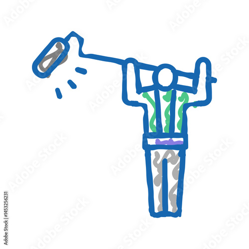 sound recoding video production icon doodle illustration