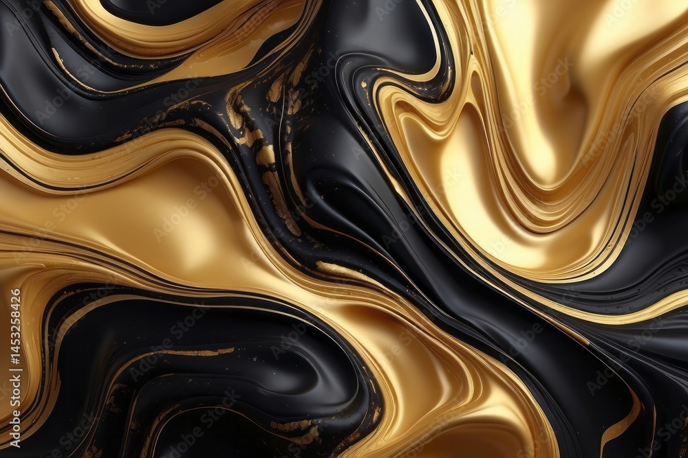 Amazing abstract black golden texture. 3d vertical banner premium royal color Amazing abstract black golden texture. 3d vertical banner premium royal color
