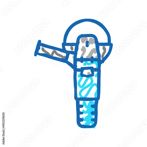 grinder tool repair icon doodle illustration