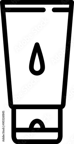 Facial wash icon in line style