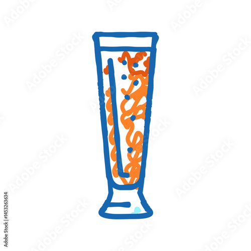 pilsner beer glass icon doodle illustration