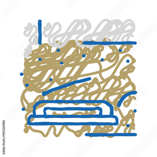 floor screed icon doodle illustration