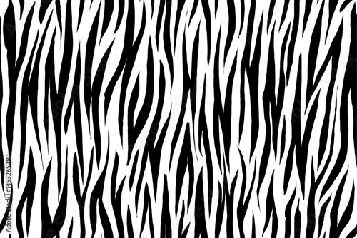zebra seamless pattern. black and white stripped background. abstract organic pattern. vector background for fabric design, wrapping paper, textile and wallpaper.