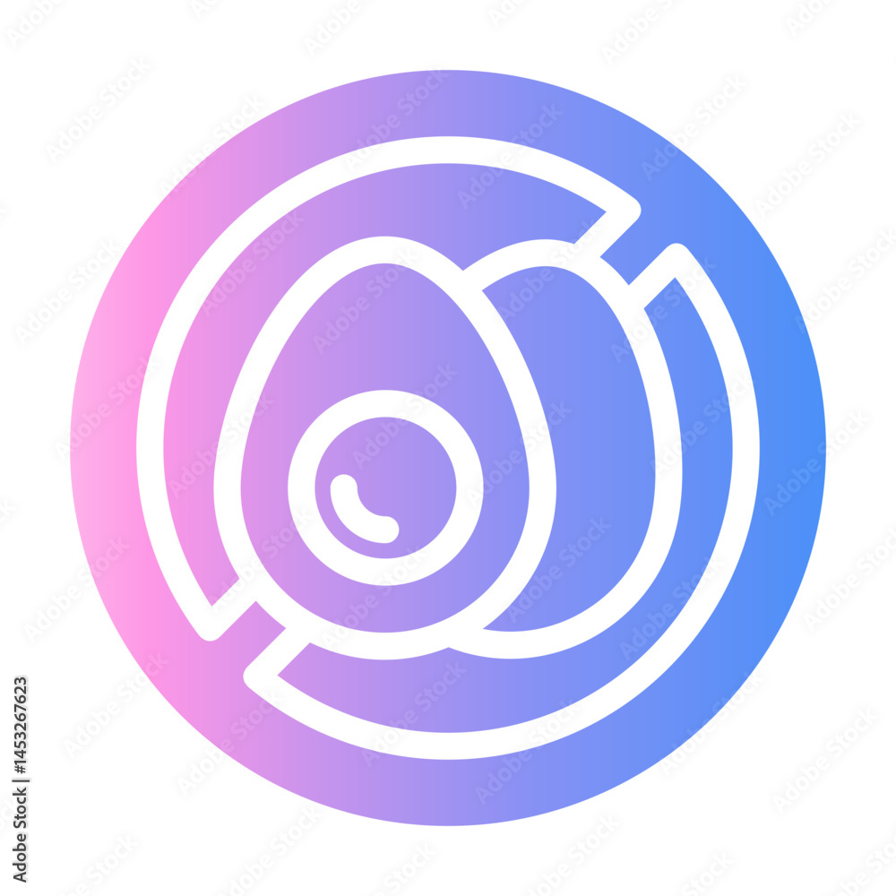no egg Gradient icon no egg Gradient icon