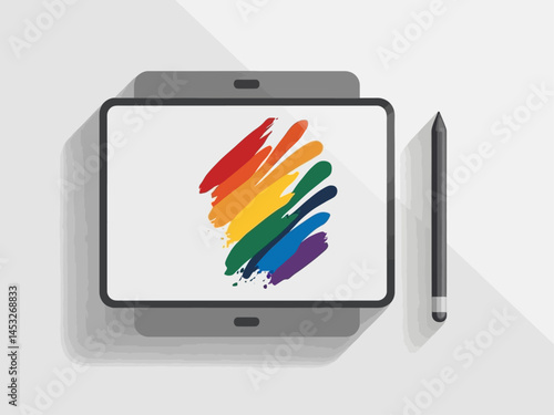 Digital Creativity: LGBTQ+ Pride on a Tablet