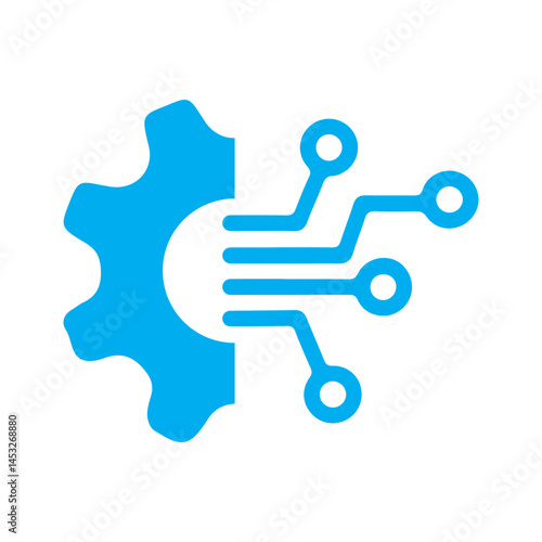 digital transformation colored icon