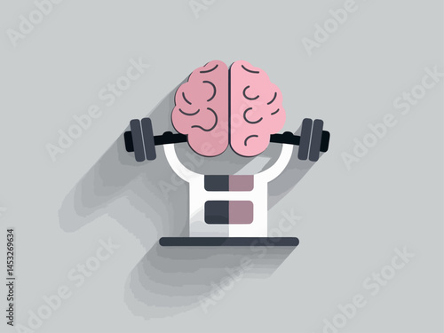Mental fitness concept: Strengthening the mind.