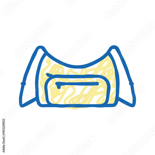 wallet bag woman icon doodle illustration