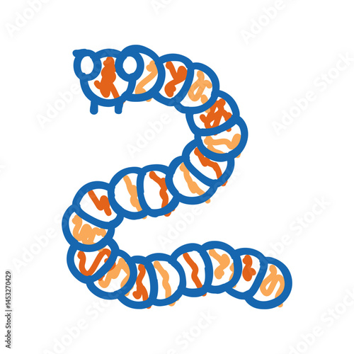 biology bacteria virus icon doodle illustration