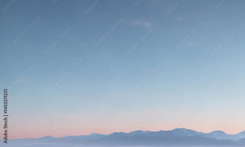 Fototapeta premium Serene light blue pastel sky gradient, smooth texture, backdrop, peaceful, faded