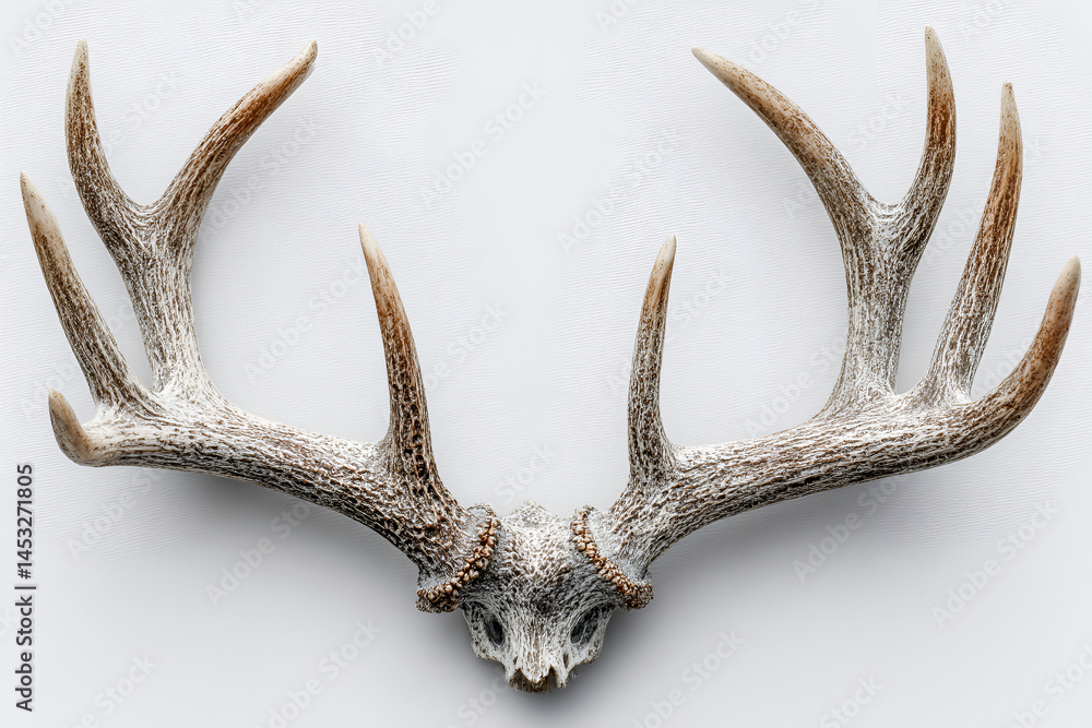 Fototapeta premium Majestic Deer Antlers Rustic Decor Nature Beauty