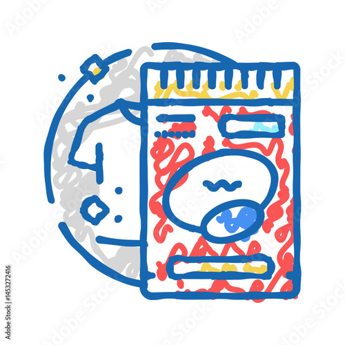 stain remover detergent icon doodle illustration