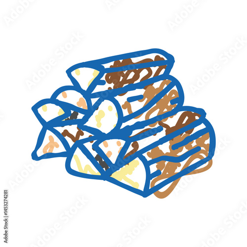 firewood wood timber icon doodle illustration