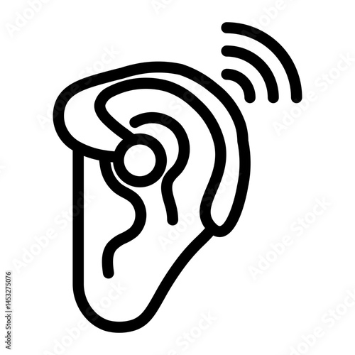 hearingaid Line Icon
