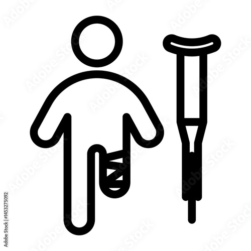 injury Line Icon