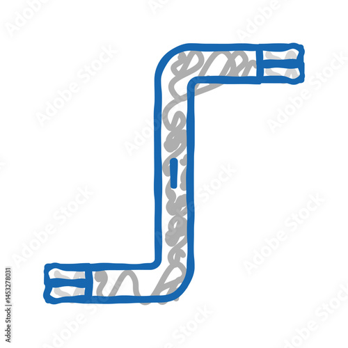 hex key assembly furniture icon doodle illustration