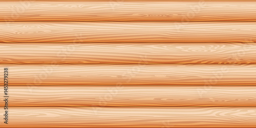Wood log wall, wood texture seamless pattern, vector design