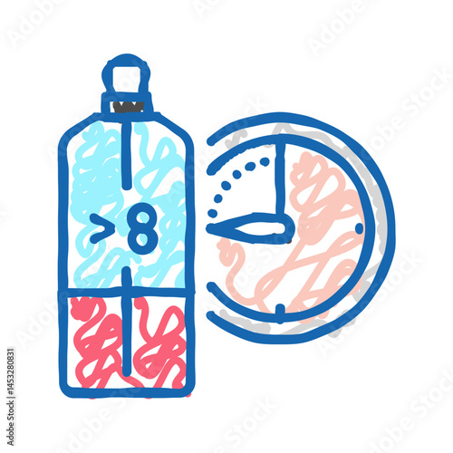 parfum cosmetic icon doodle illustration