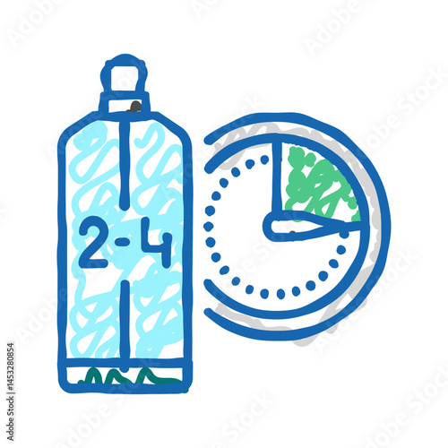 eau de cologne edc cosmetic icon doodle illustration