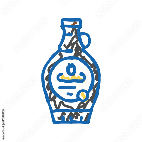 syrup blackberry icon doodle illustration