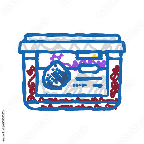puree blackberry icon doodle illustration