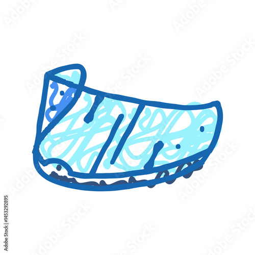 face shield motorcycle accessory icon doodle illustration