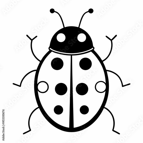 vector illustration of a ladybug