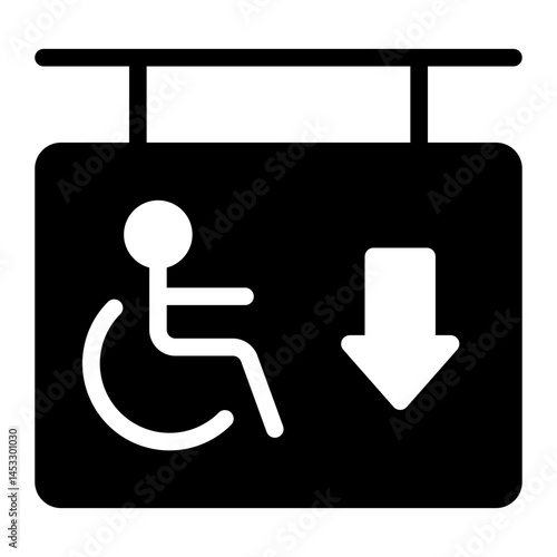 downlift Solid icon