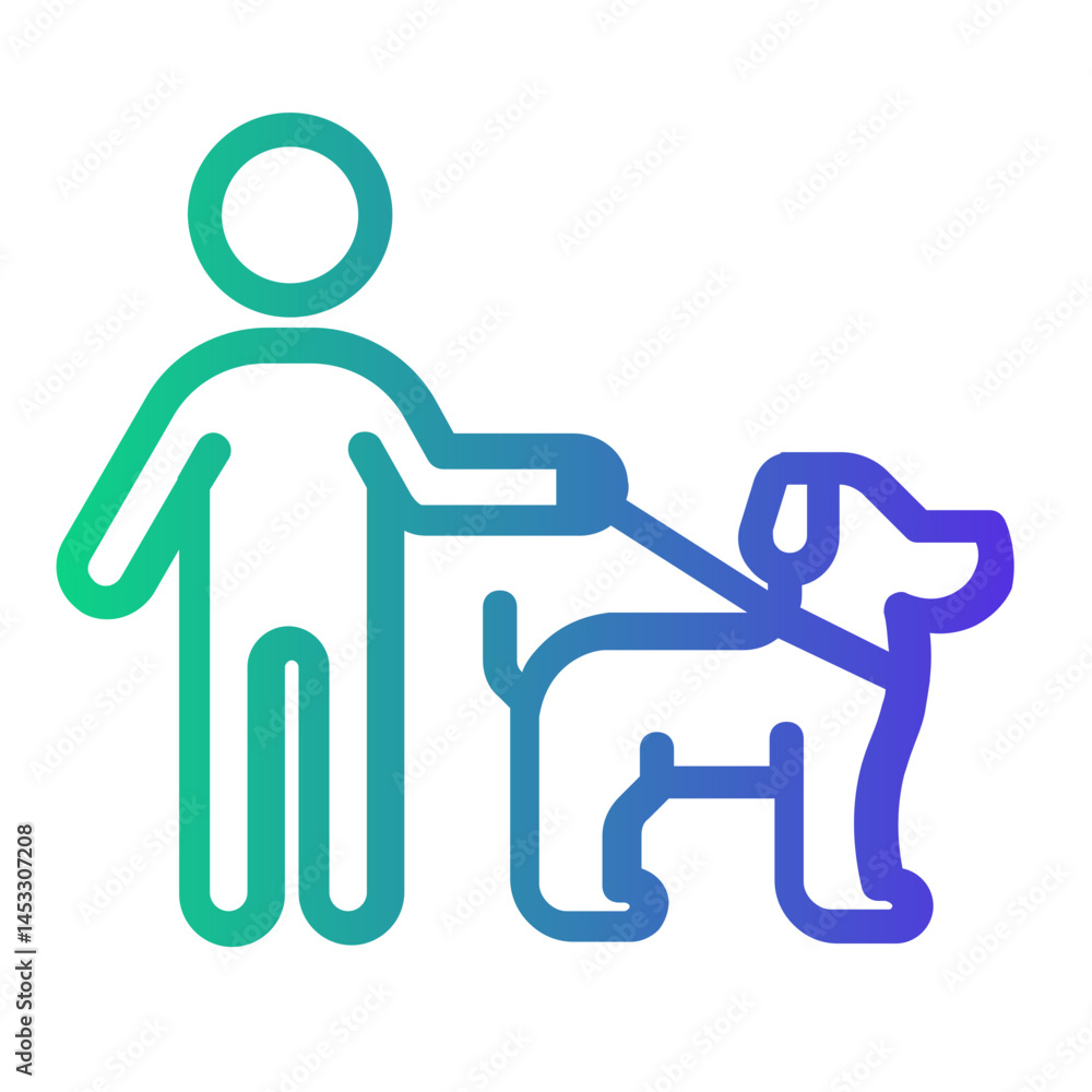 guide Line Gradient Icon guide Line Gradient Icon