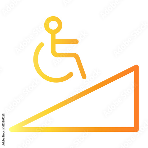 ramp Line Gradient Icon
