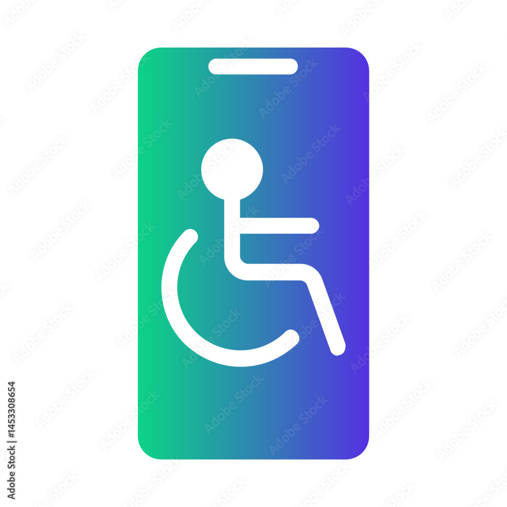 mobile Gradient icon