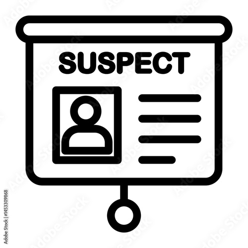 suspect Line Icon